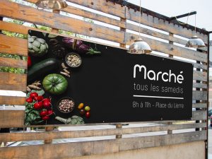 bâche pvc marchés