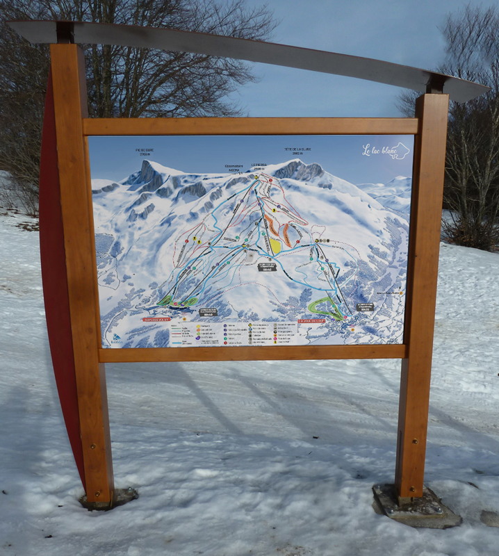 impression Dibond plan stations de ski