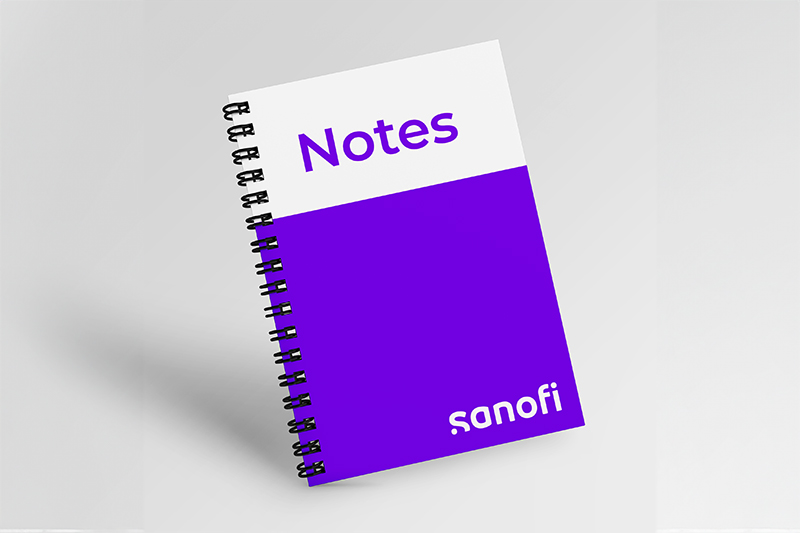 bloc notes spirale avec couverture rigide à personnaliser