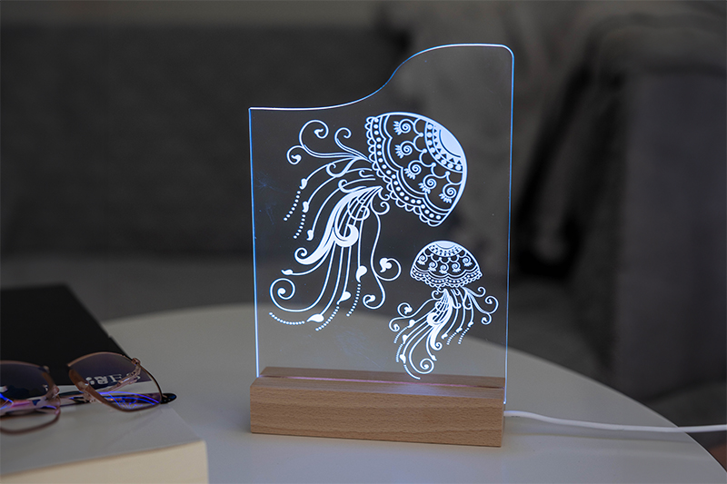 Lampe Personnalisée avec Photos et Texte, Souvenirs d'Anniversaire