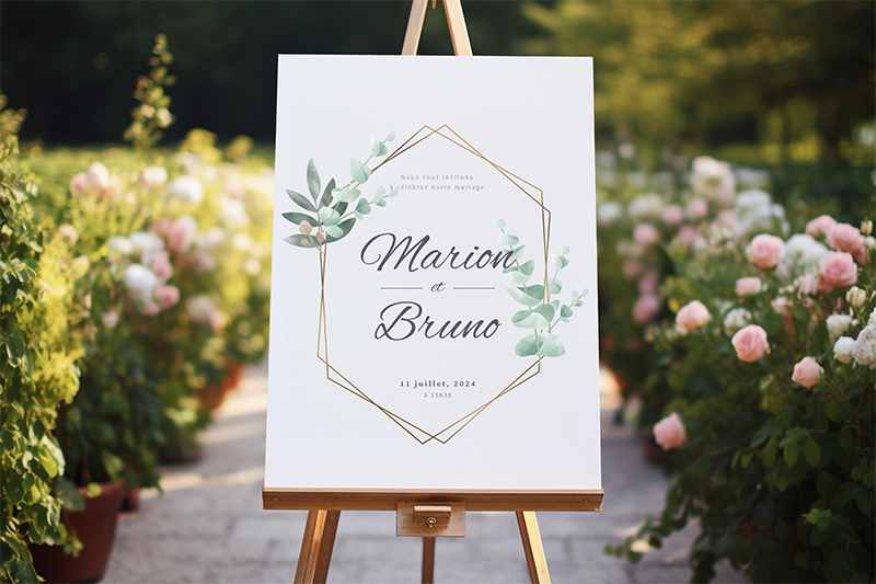 canvas personnalisé en cadeau de mariage