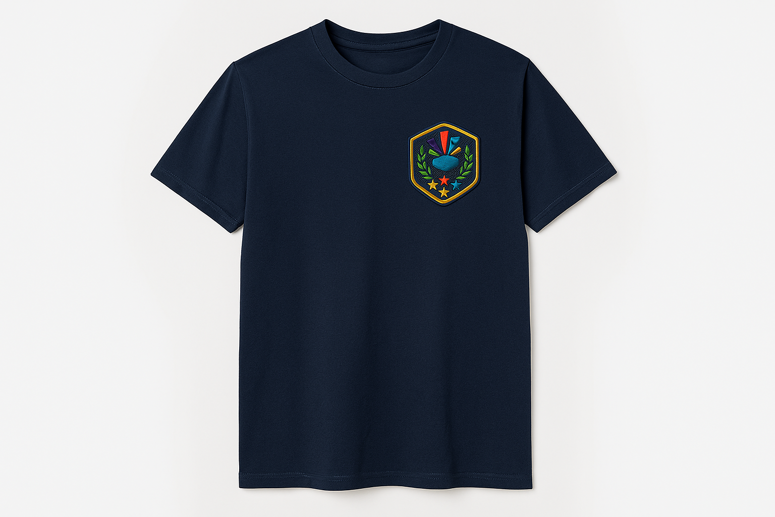 Écusson personnalisé sur un tshirt
