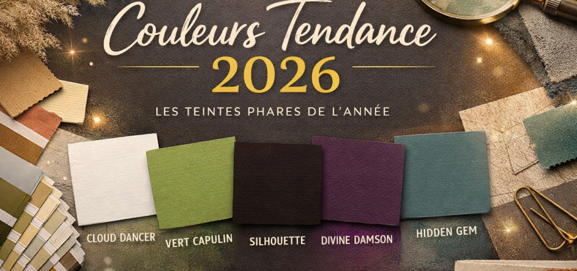 Quelles sont les couleurs tendances qui vont marquer l’année 2026 ?