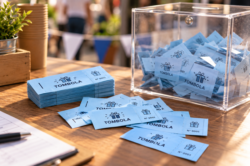 billet-ticket lors d'une tombola
